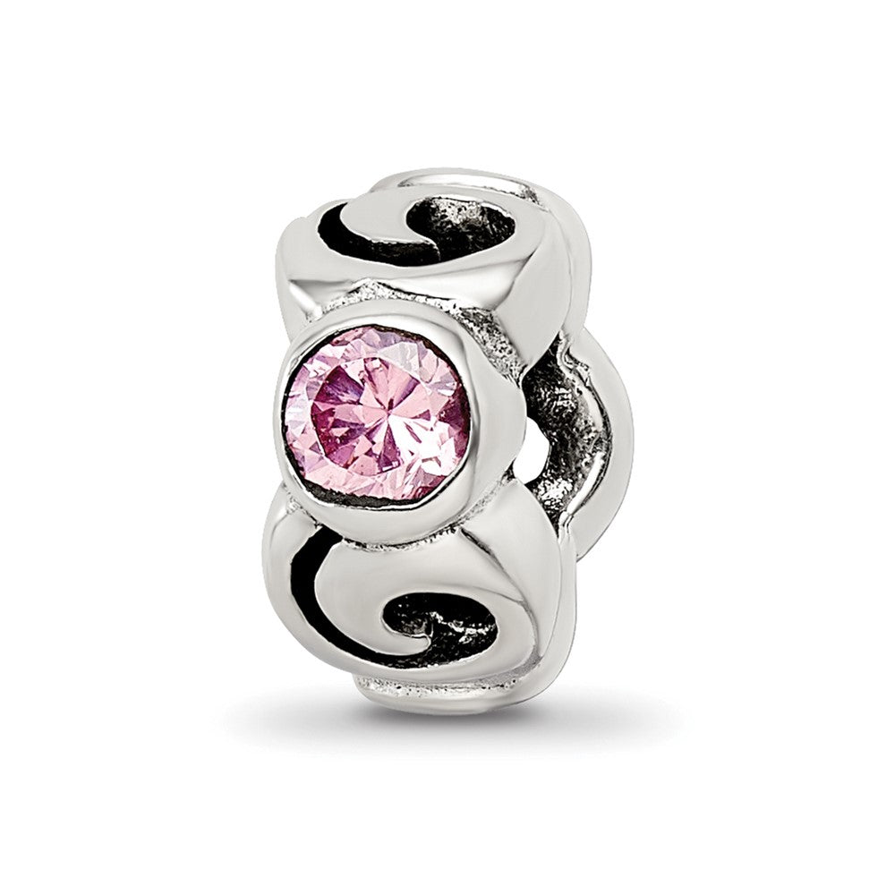 Sterlingsilber Reflections Rosa Zirkonia Perle