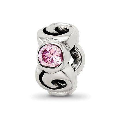 Sterlingsilber Reflections Rosa Zirkonia Perle