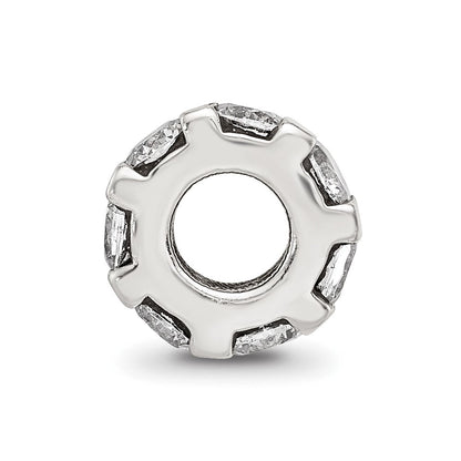Sterlingsilber Reflections Zirkonia Perle