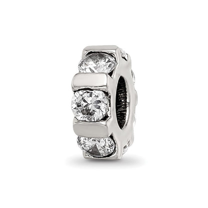 Sterlingsilber Reflections Zirkonia Perle