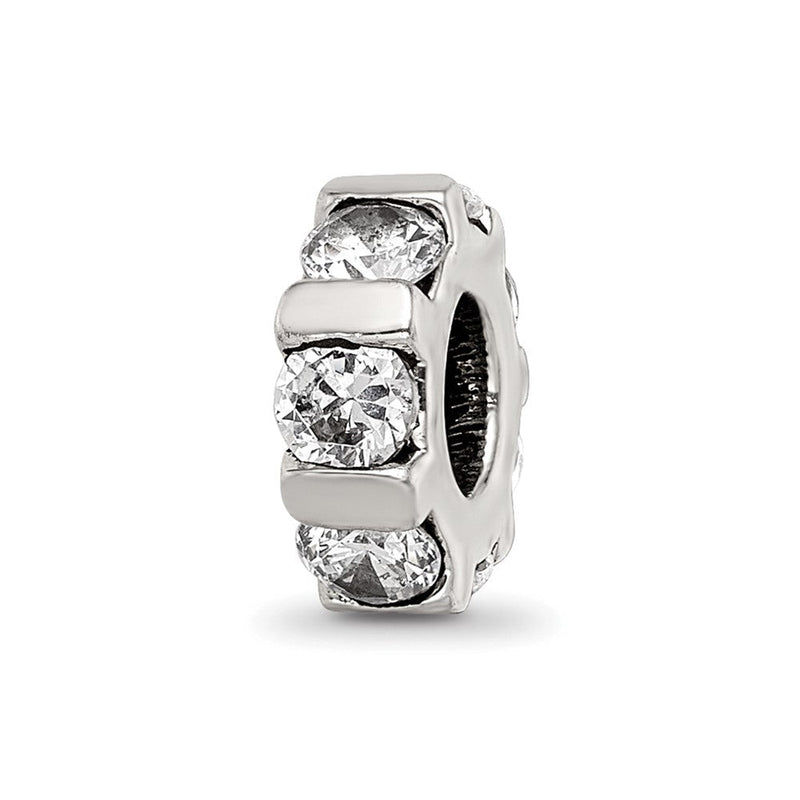 Sterlingsilber Reflections Zirkonia Perle