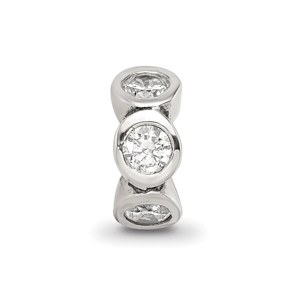 Sterlingsilber Reflections Zirkonia Perle