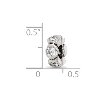 Sterlingsilber Reflections Zirkonia Perle