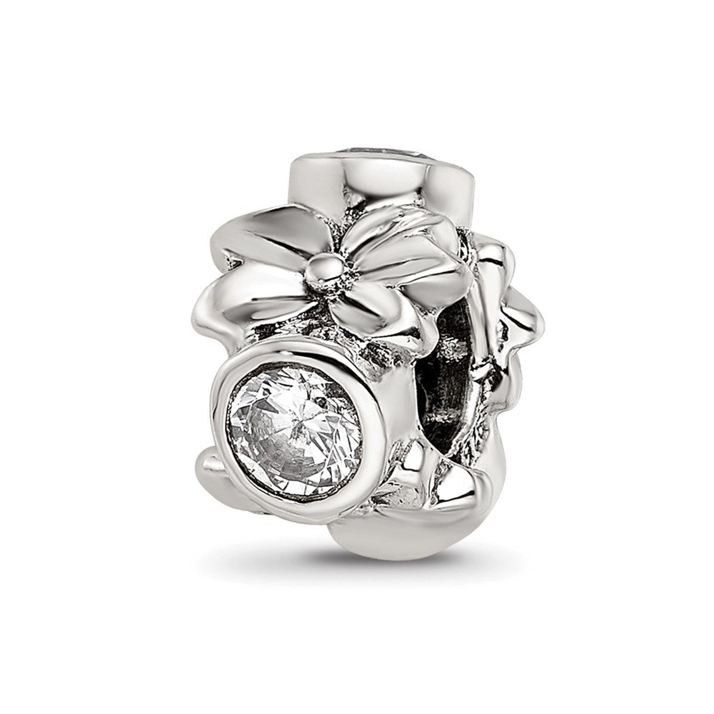 Sterlingsilber Reflections Zirkonia Perle
