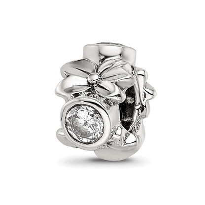 Sterlingsilber Reflections Zirkonia Perle