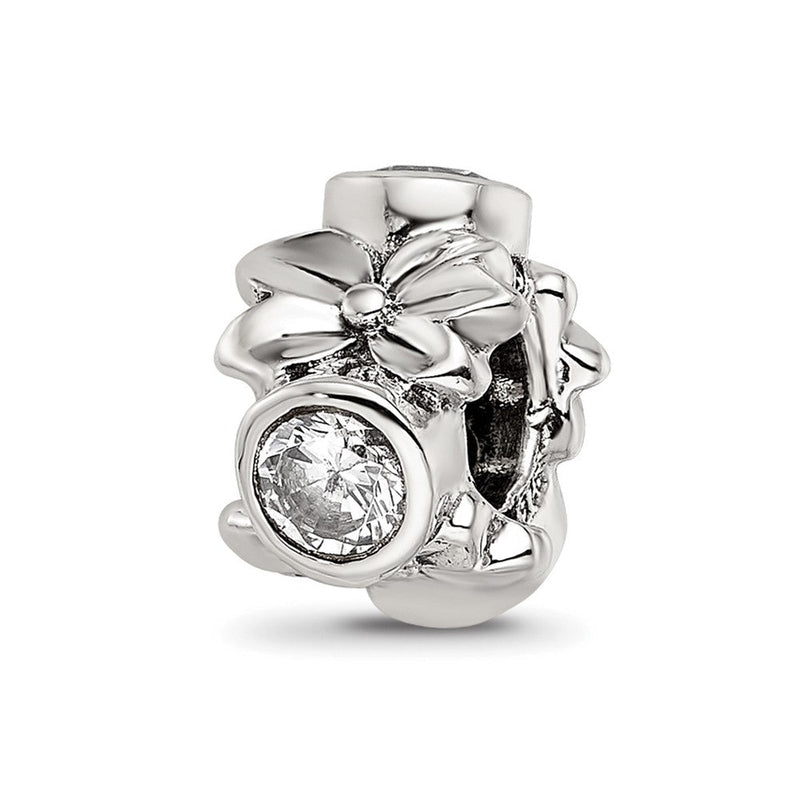 Sterlingsilber Reflections Zirkonia Perle