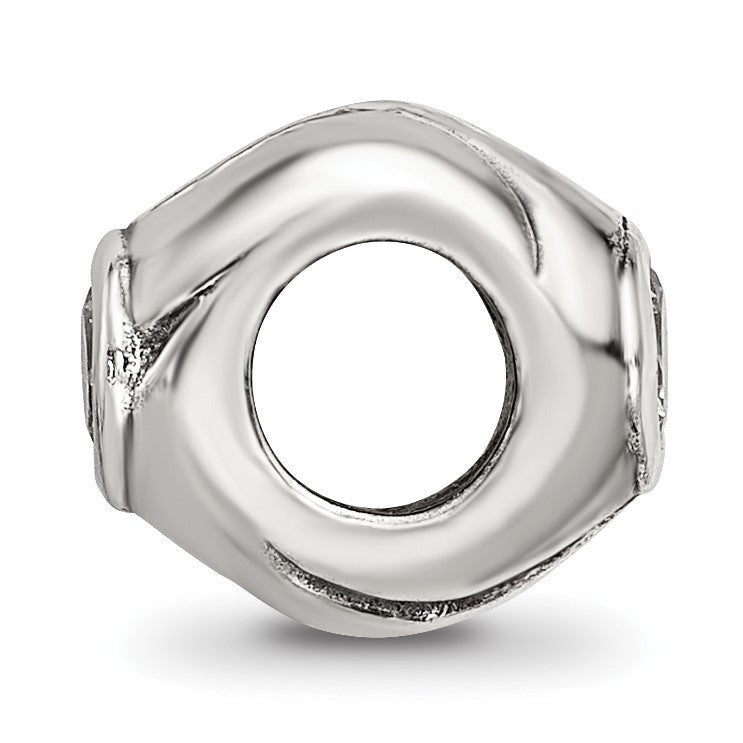Sterlingsilber Reflections Zirkonia Perle