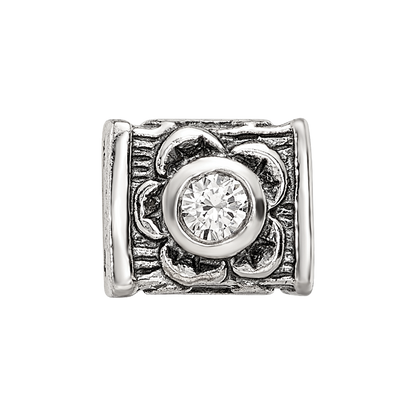 Sterlingsilber Reflections Zirkonia Perle