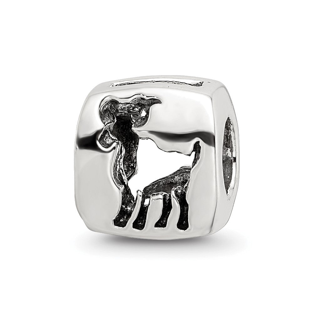 Sterlingsilber Reflections Aries Tierkreis Antikisiert Perle