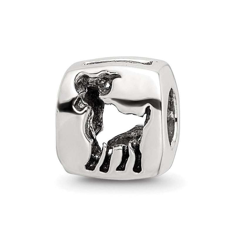Sterlingsilber Reflections Aries Tierkreis Antikisiert Perle