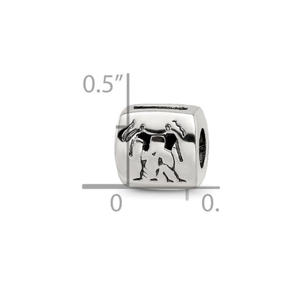 Sterlingsilber Reflections Gemini Tierkreis Antikisiert Perle