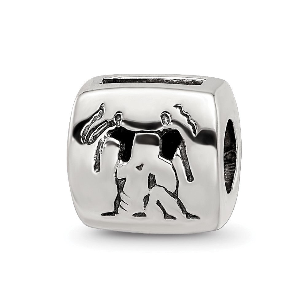 Sterlingsilber Reflections Gemini Tierkreis Antikisiert Perle