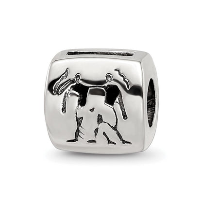 Sterlingsilber Reflections Gemini Tierkreis Antikisiert Perle