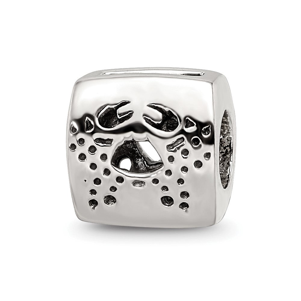 Sterlingsilber Reflections Cancer Tierkreis Antikisiert Perle