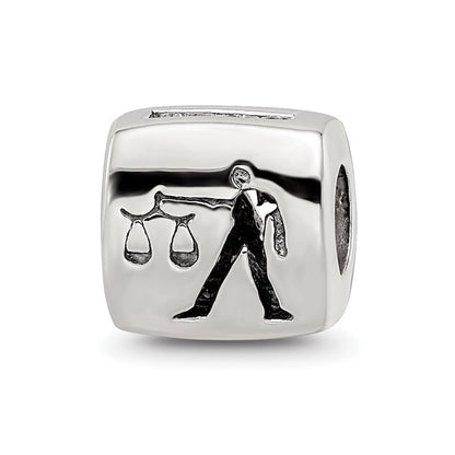 Sterlingsilber Reflections Libra Tierkreis Antikisiert Perle