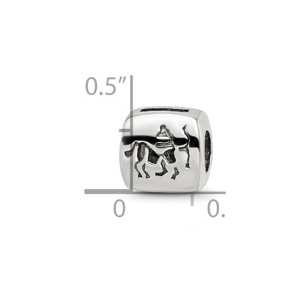 Sterlingsilber Reflections Sagittarius Tierkreis Antikisiert Perle