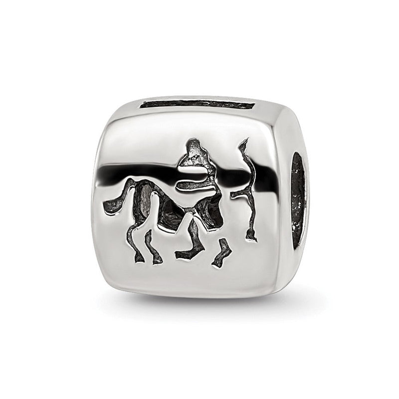 Sterlingsilber Reflections Sagittarius Tierkreis Antikisiert Perle