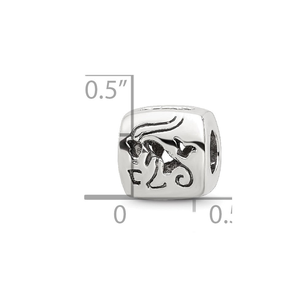 Sterlingsilber Reflections Capricorn Tierkreis Antikisiert Perle