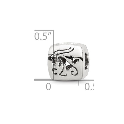 Sterlingsilber Reflections Capricorn Tierkreis Antikisiert Perle