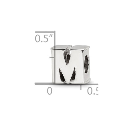 Sterlingsilber Reflections Buchstabe M Perle