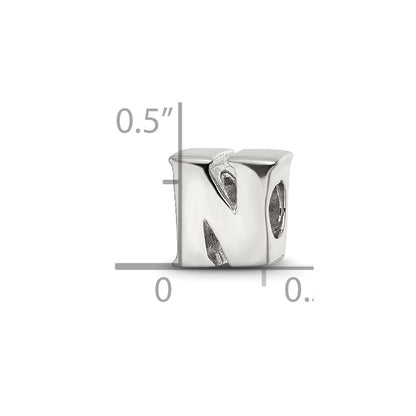 Sterlingsilber Reflections Buchstabe N Perle