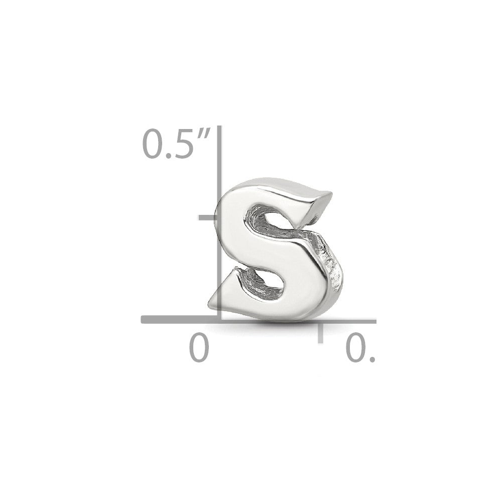 Sterlingsilber Reflections Buchstabe S Perle