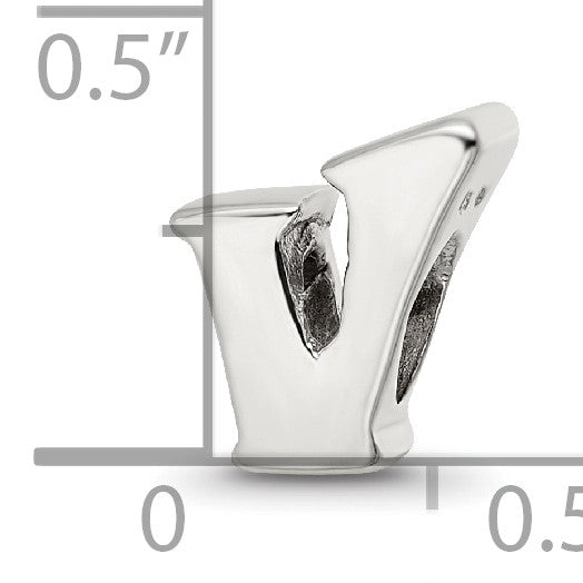 Sterlingsilber Reflections Buchstabe V Perle