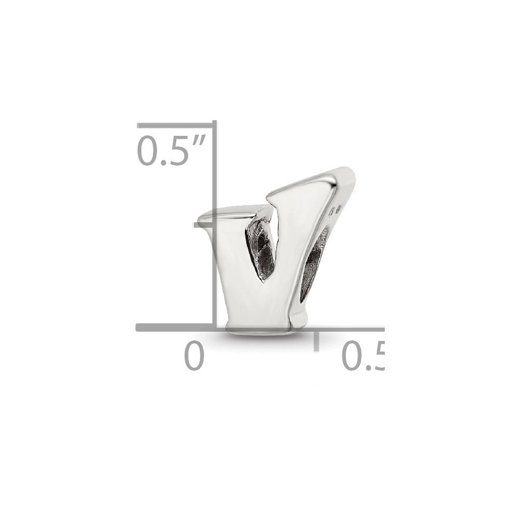 Sterlingsilber Reflections Buchstabe V Perle