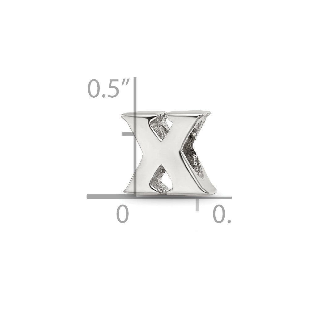 Sterlingsilber Reflections Buchstabe X Perle