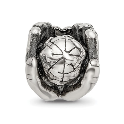 Sterlingsilber Reflections World in Hands Perle