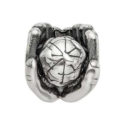 Sterlingsilber Reflections World in Hands Perle