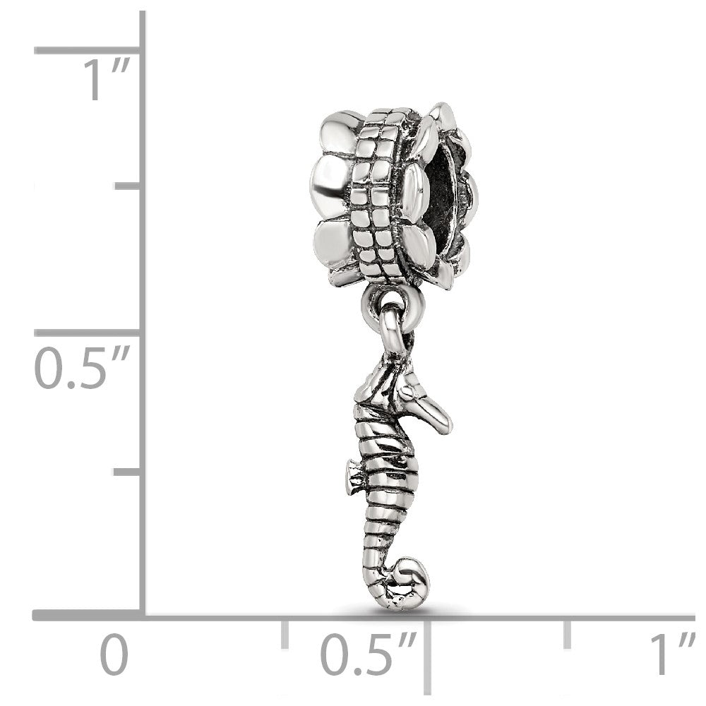 Sterlingsilber Reflections Seepferdchen Hängend Perle