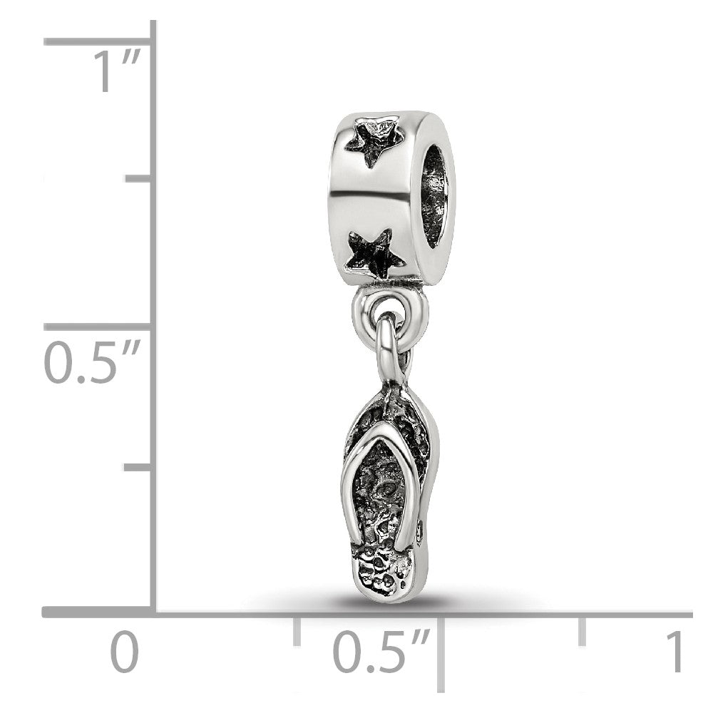 Sterlingsilber Reflections Flip Flop Hängend Perle