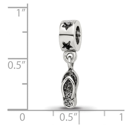 Sterlingsilber Reflections Flip Flop Hängend Perle