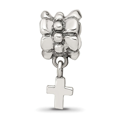 Sterlingsilber Reflections Kreuz Hängend Perle