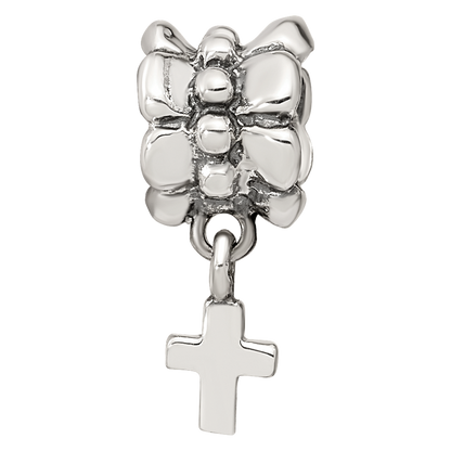 Sterlingsilber Reflections Kreuz Hängend Perle