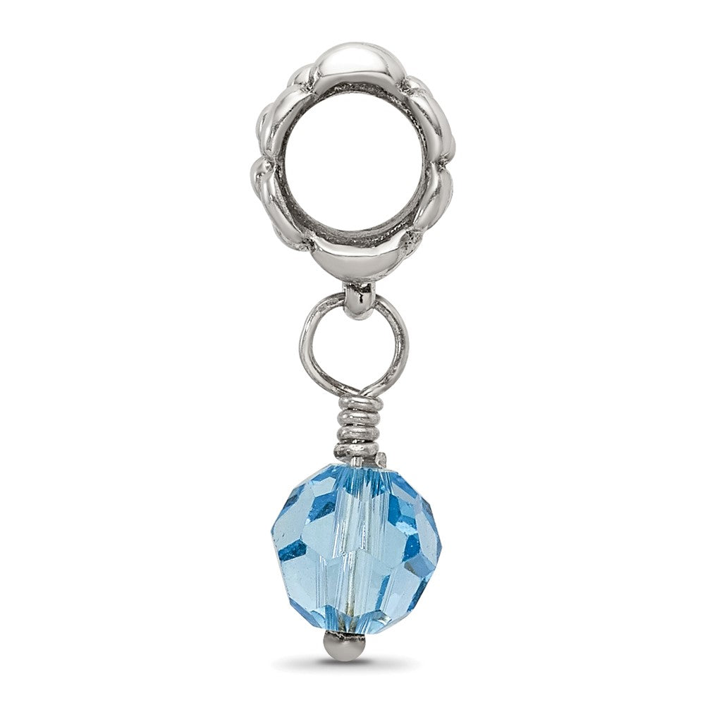 Sterlingsilber Reflections Blau Preciosa Kristall Hängend Perle