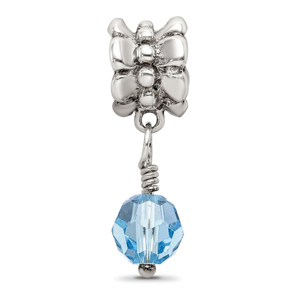 Sterlingsilber Reflections Blau Preciosa Kristall Hängend Perle