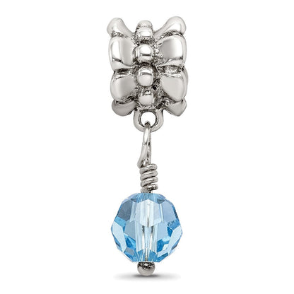 Sterlingsilber Reflections Blau Preciosa Kristall Hängend Perle