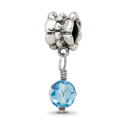 Sterlingsilber Reflections Blau Preciosa Kristall Hängend Perle