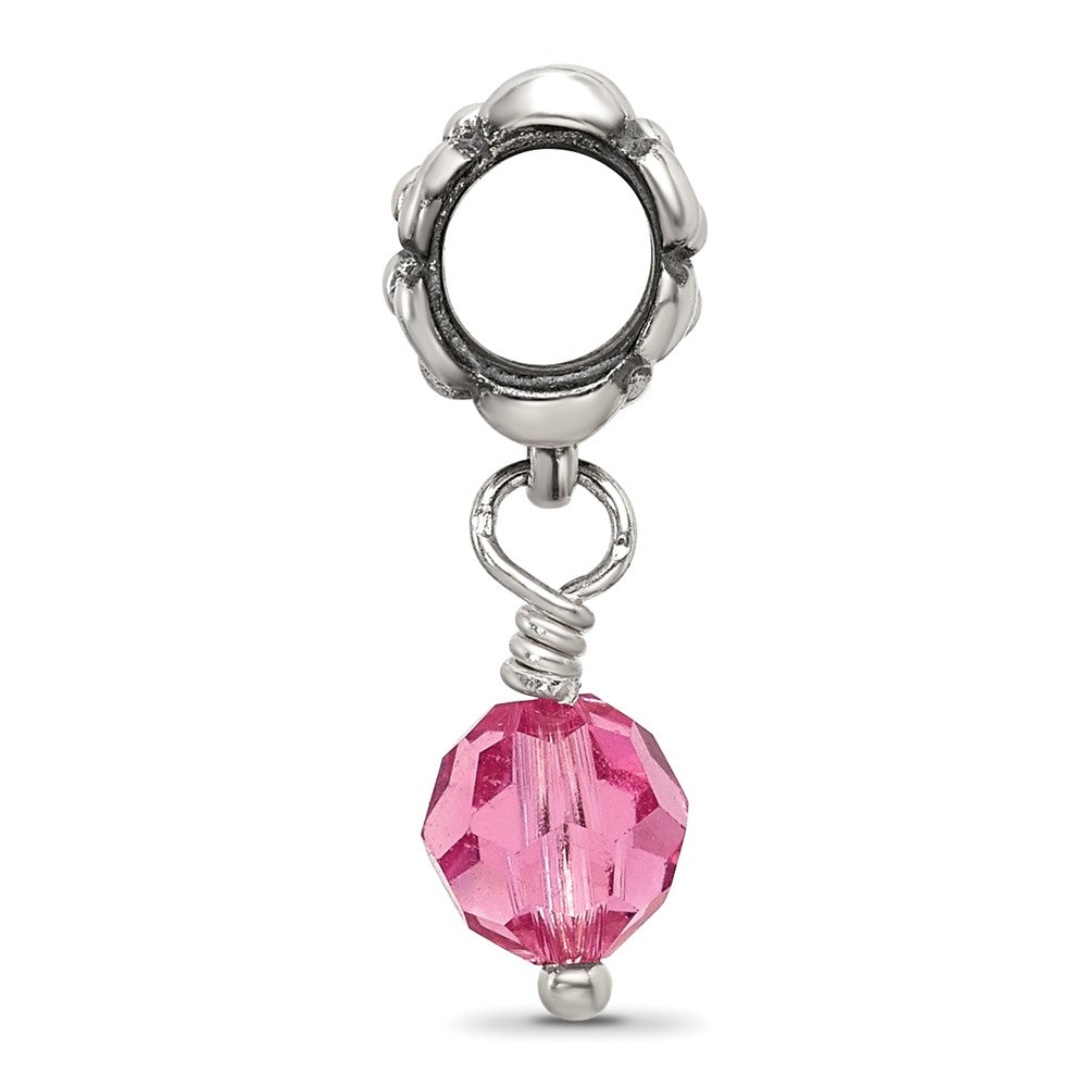Sterlingsilber Reflections Rosa Preciosa Kristall Hängend Perle