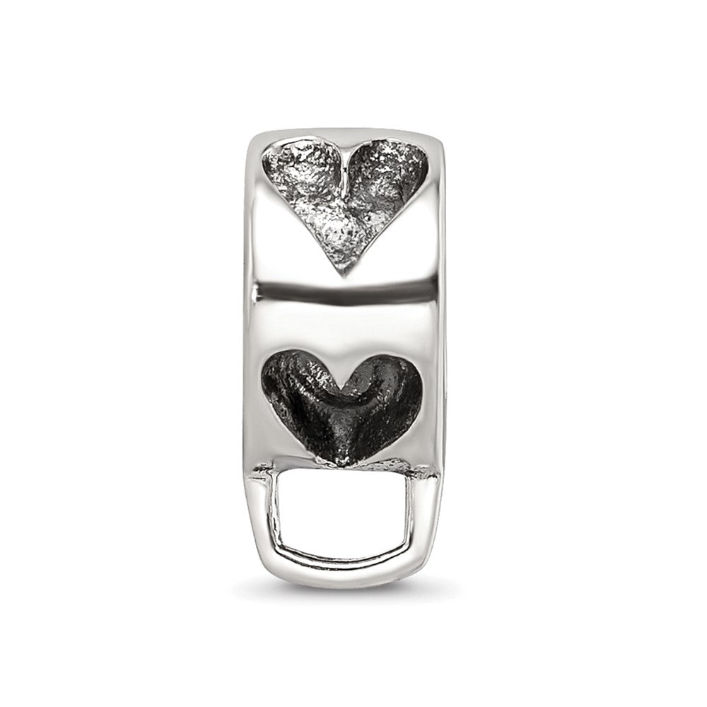 Sterlingsilber Reflections Herz mit Loop For Click-on Perle
