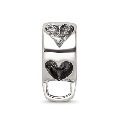 Sterlingsilber Reflections Herz mit Loop For Click-on Perle