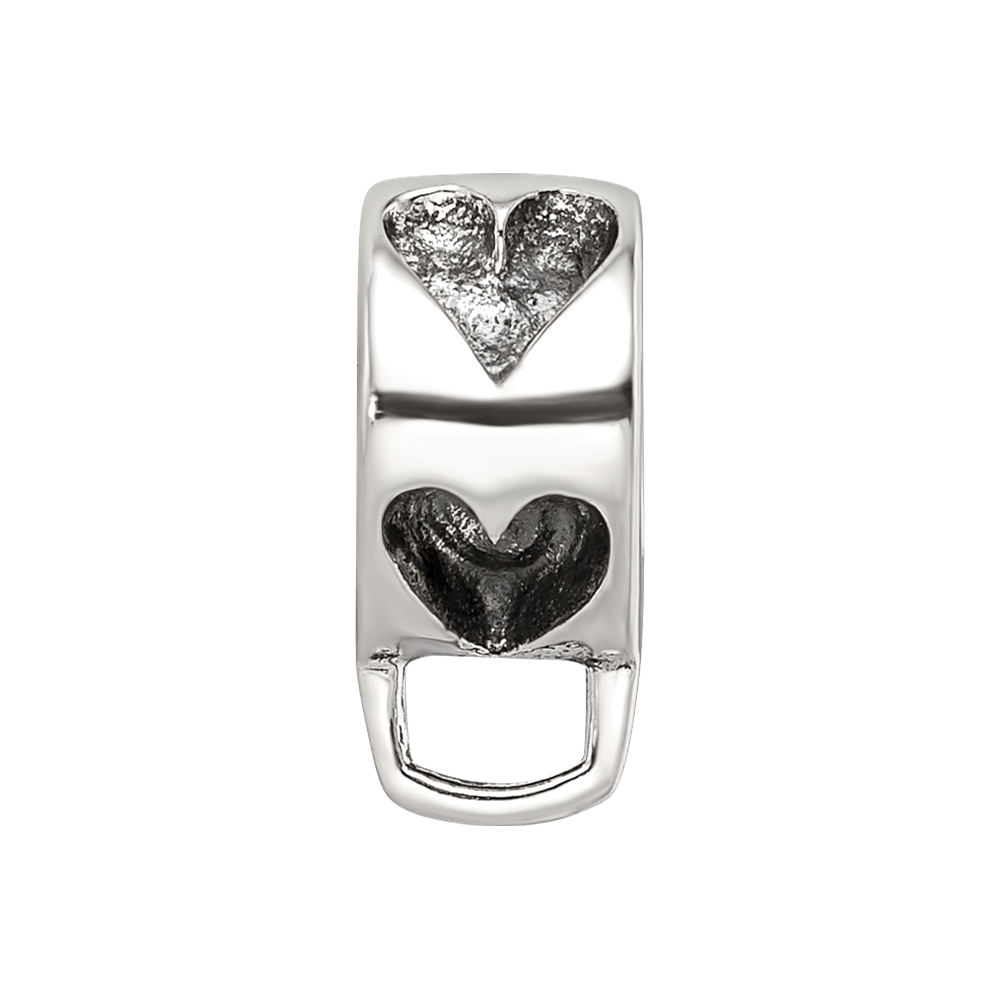 Sterlingsilber Reflections Herz mit Loop For Click-on Perle