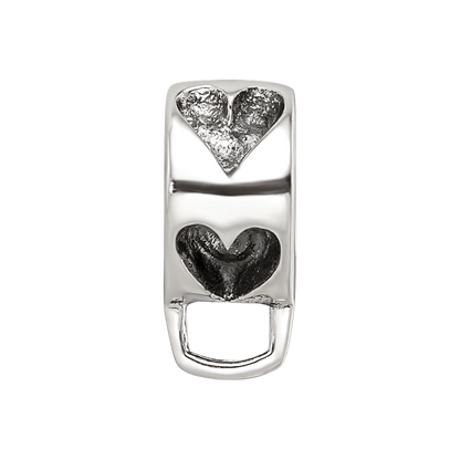 Sterlingsilber Reflections Herz mit Loop For Click-on Perle