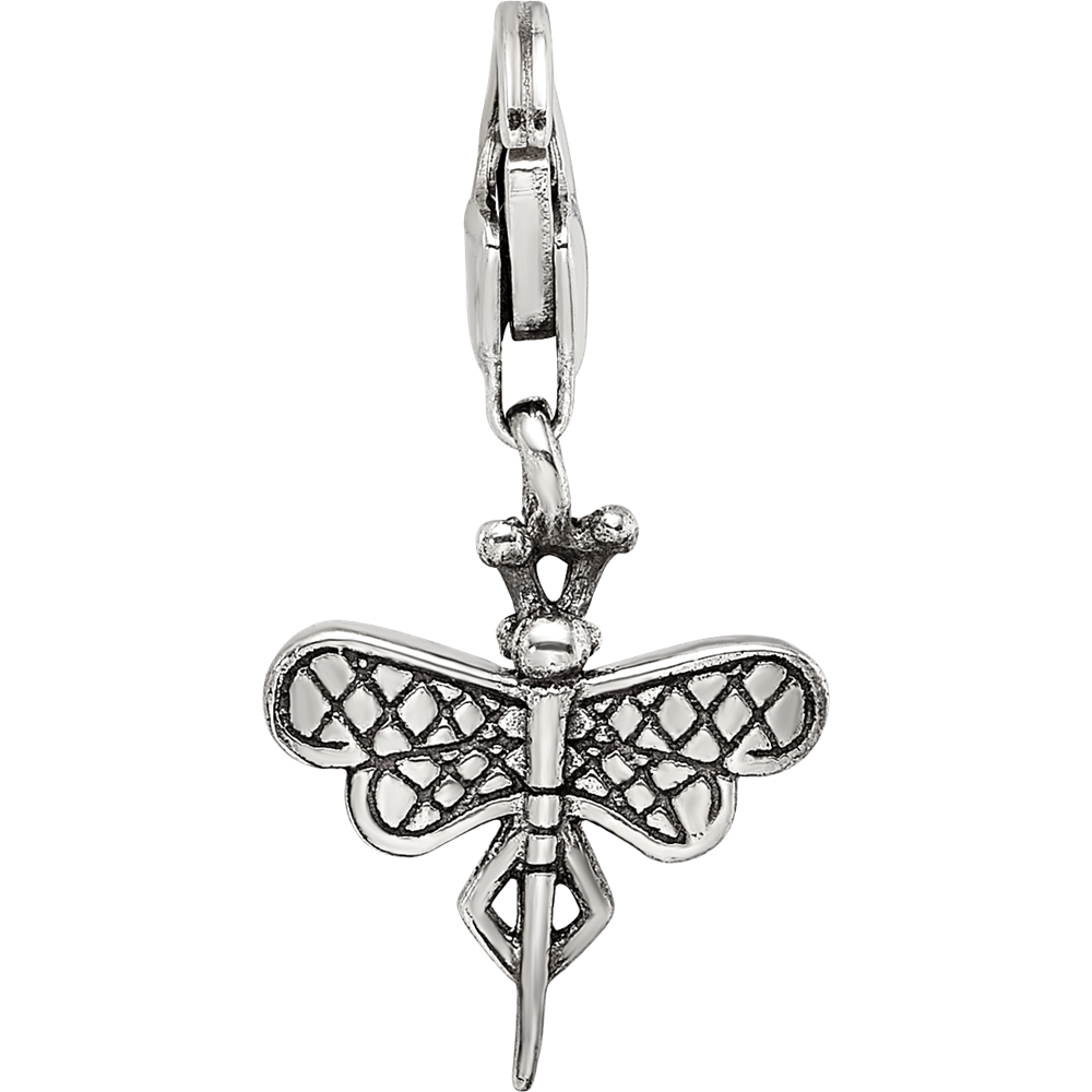 Sterlingsilber Reflections Libelle Click-on For Perle