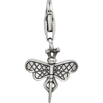 Sterlingsilber Reflections Libelle Click-on For Perle