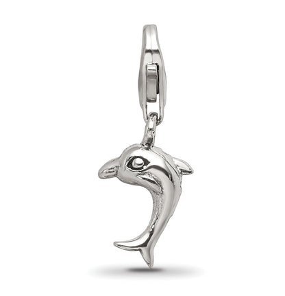 Sterlingsilber Reflections Delfin Click-on For Perle