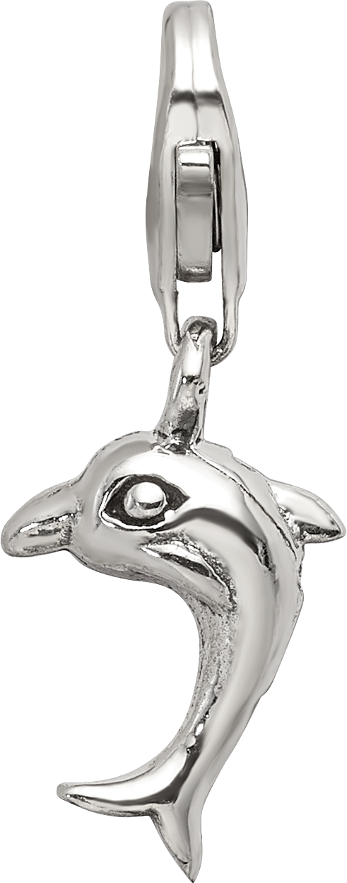 Sterlingsilber Reflections Delfin Click-on For Perle
