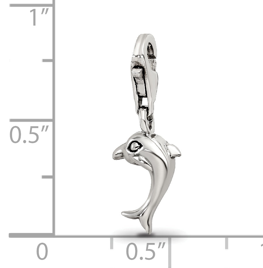 Sterlingsilber Reflections Delfin Click-on For Perle